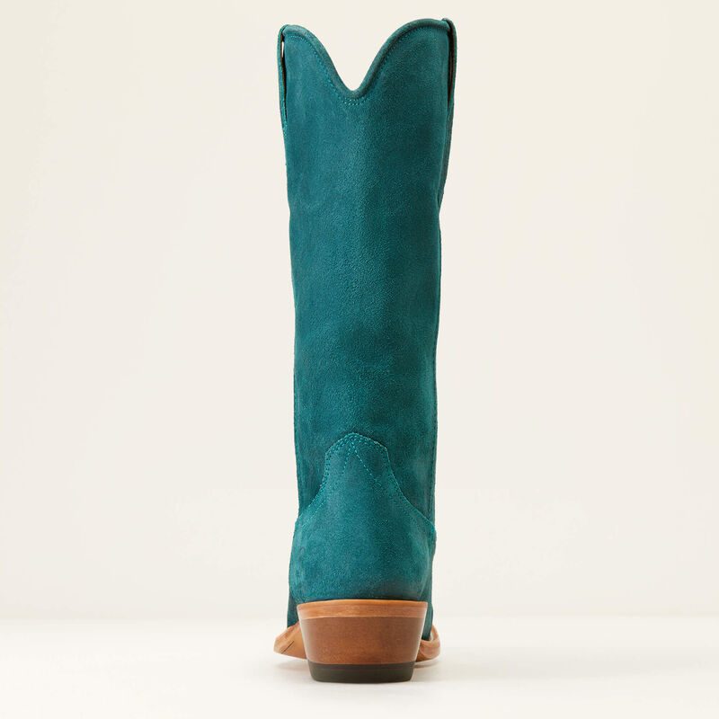Memphis Western Boot - Deep Teal Roughout - Ariat-301 BOOTS-Ariat-Adelyn Elaine's Boutique, Women's Clothing Boutique in Gilmer, TX