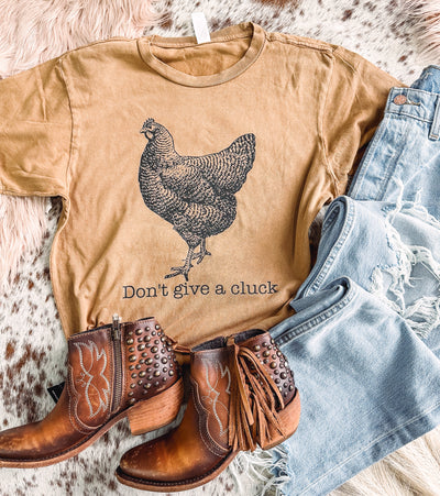 Don't Give A Cluck - Graphic Tee LIMITED EDITION-110 GRAPHIC TEE-Adelyn Elaine's-Adelyn Elaine's Boutique, Women's Clothing Boutique in Gilmer, TX