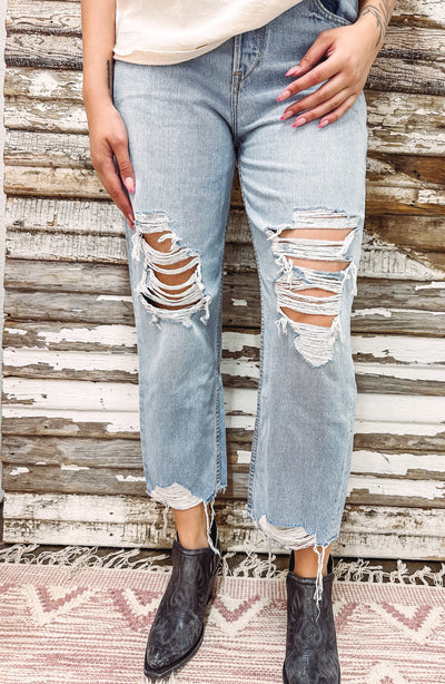 Ultra High Rise Tomboy Straight Jean - Ariat-120 BOTTOMS-Ariat-Adelyn Elaine's Boutique, Women's Clothing Boutique in Gilmer, TX