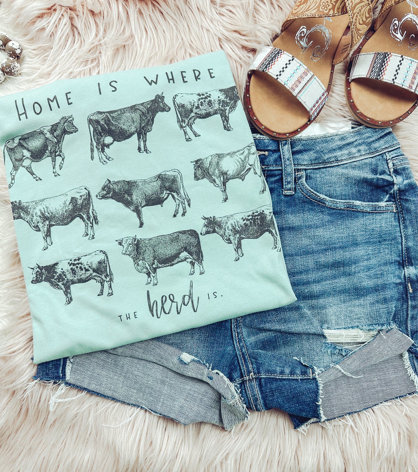 Where the Herd Is - Graphic Tee-110 GRAPHIC TEE-Adelyn Elaine's-Adelyn Elaine's Boutique, Women's Clothing Boutique in Gilmer, TX