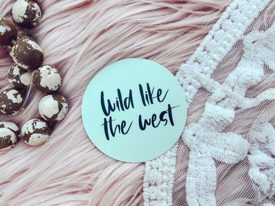 Wild Like The West - Sticker-402 MISC GIFTS-Adelyn Elaine's-Adelyn Elaine's Boutique, Women's Clothing Boutique in Gilmer, TX