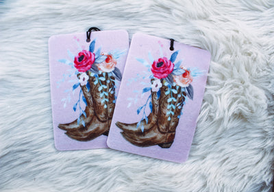 Floral Bouquet Boots - Car Charm-401 CAR ACCESSORIES-Adelyn Elaine's-Adelyn Elaine's Boutique, Women's Clothing Boutique in Gilmer, TX