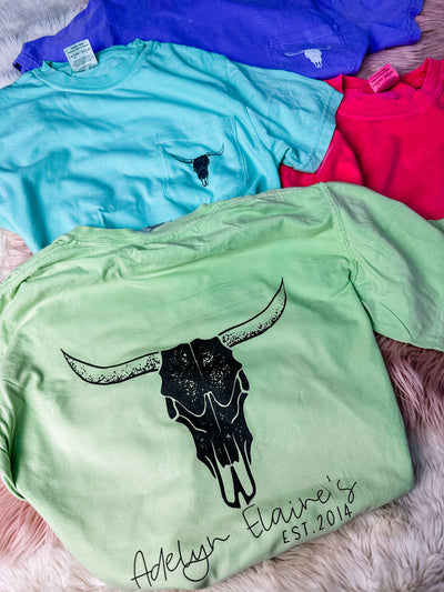 Logo Tee - Salty Lime-110 GRAPHIC TEE-Adelyn Elaine's-Adelyn Elaine's Boutique, Women's Clothing Boutique in Gilmer, TX