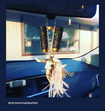 Folsom Prison Blues Rear View Mirror Hanger-401 CAR ACCESSORIES-Adelyn Elaine's-Adelyn Elaine's Boutique, Women's Clothing Boutique in Gilmer, TX