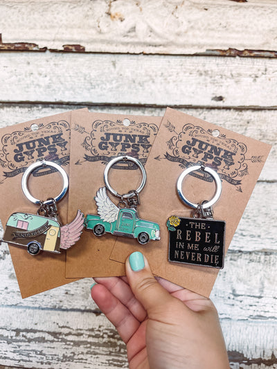 Winged Truck Keyring-402 MISC GIFTS-Junk Gypsy-Adelyn Elaine's Boutique, Women's Clothing Boutique in Gilmer, TX