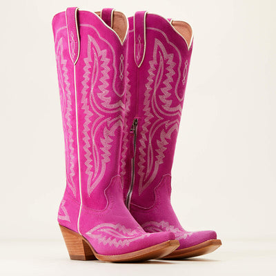 Casanova Haute Pink Suede Western Boot - Ariat