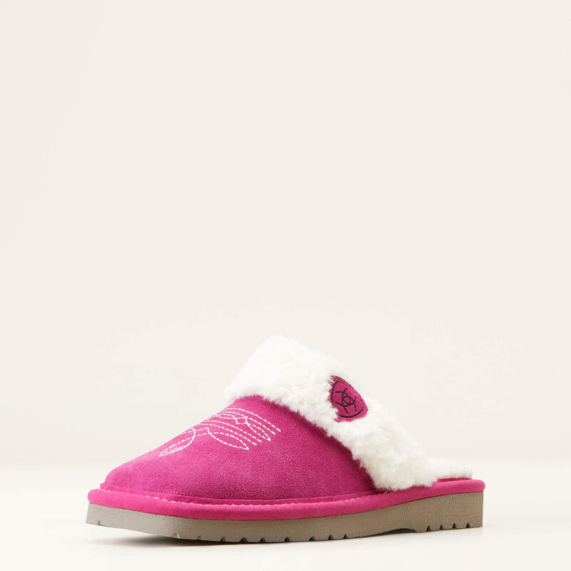 Jackie Square Toe Slipper - Very Berry Pink - Ariat
