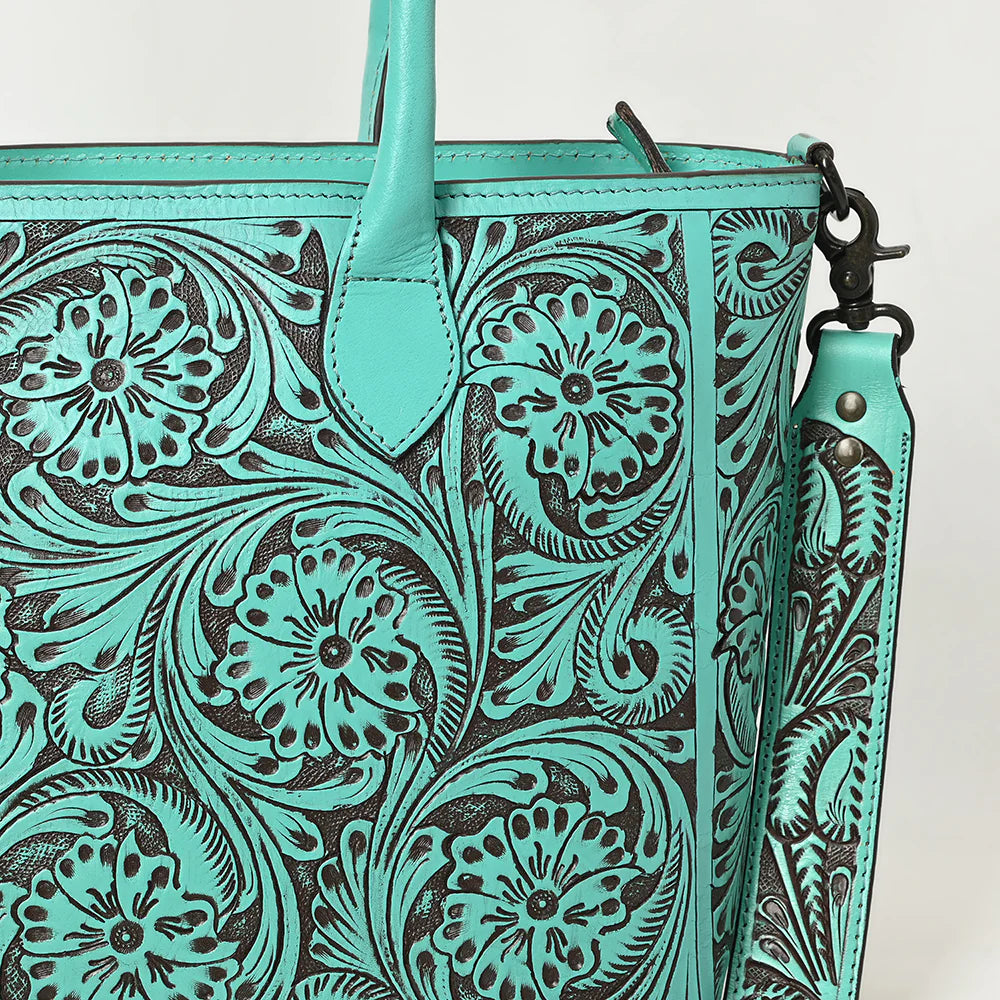 Turquoise Fever - Tote Bag-201 BAGS, BELTS, HATS-American Darling-Adelyn Elaine's Boutique, Women's Clothing Boutique in Gilmer, TX