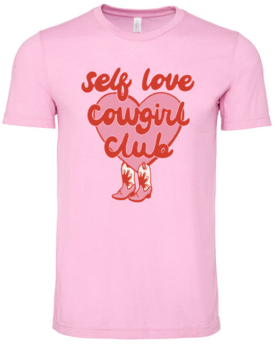 Self Love Cowgirl Club - Graphic Top-110 GRAPHIC TEE-Adelyn Elaine's-Adelyn Elaine's Boutique, Women's Clothing Boutique in Gilmer, TX