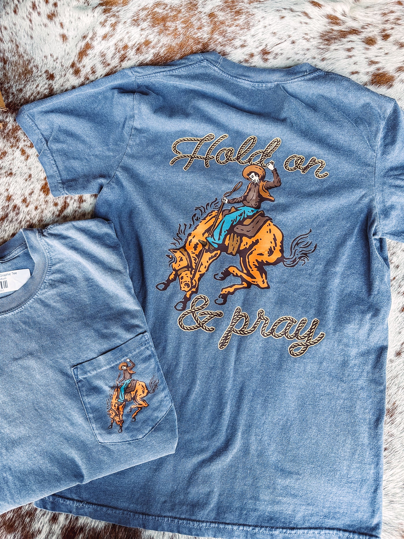 Hold On & Pray - Graphic Tee-110 GRAPHIC TEE-Adelyn Elaine's -Adelyn Elaine's Boutique, Women's Clothing Boutique in Gilmer, TX