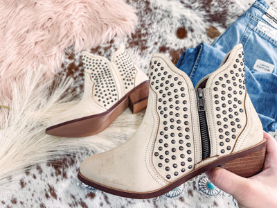 White Studded Boot-301 BOOTS-Naughty Monkey-Adelyn Elaine's Boutique, Women's Clothing Boutique in Gilmer, TX