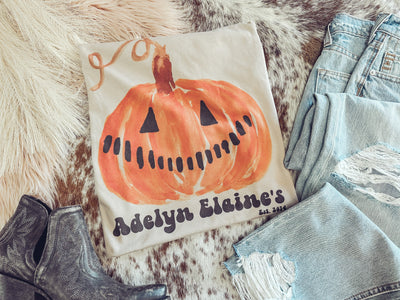 Jack O Lantern Logo - Crew Neck T-Shirt-110 GRAPHIC TEE-Adelyn Elaine's-Adelyn Elaine's Boutique, Women's Clothing Boutique in Gilmer, TX