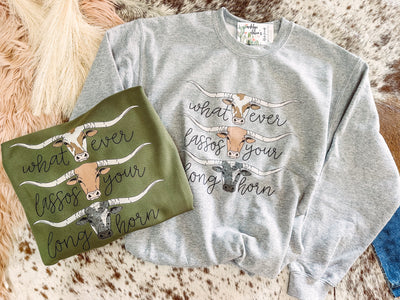 Gray Whatever Lassos - Sweater