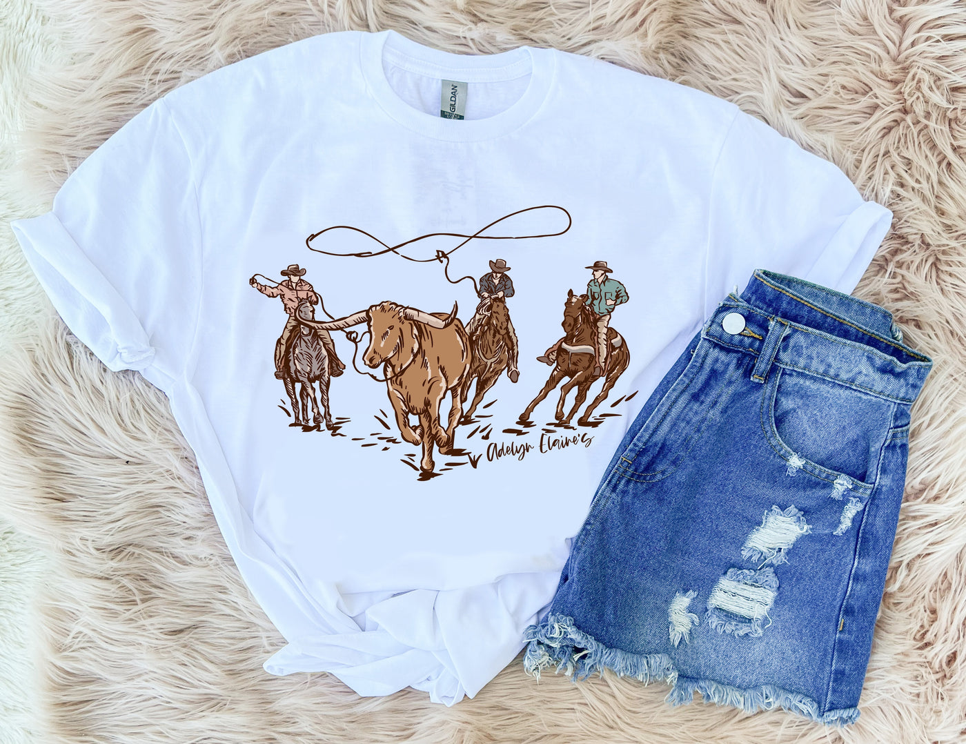 Ropin' - Graphic Top-110 GRAPHIC TEE-Adelyn Elaine's-Adelyn Elaine's Boutique, Women's Clothing Boutique in Gilmer, TX