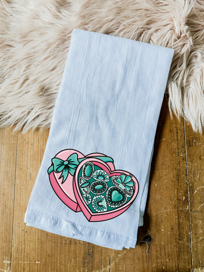 Box of Turquoise - Tea Towels-Tea Towel-Adelyn Elaine's-Adelyn Elaine's Boutique, Women's Clothing Boutique in Gilmer, TX