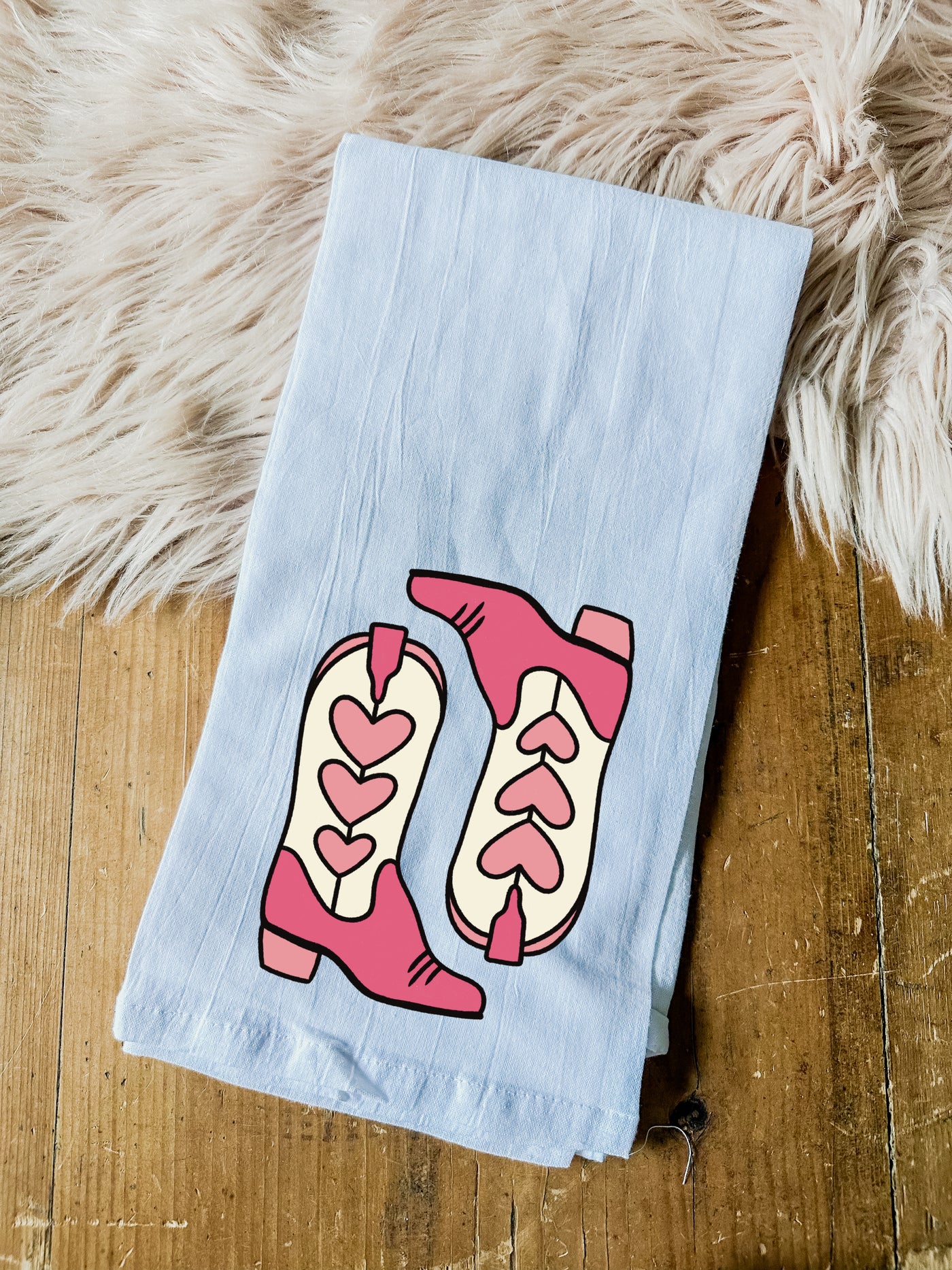 Boot Scootin' - Tea Towels-Tea Towel-Adelyn Elaine's-Adelyn Elaine's Boutique, Women's Clothing Boutique in Gilmer, TX