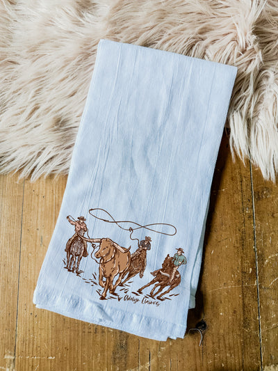 Ropin' - Tea Towel-Tea Towel-Adelyn Elaine's-Adelyn Elaine's Boutique, Women's Clothing Boutique in Gilmer, TX