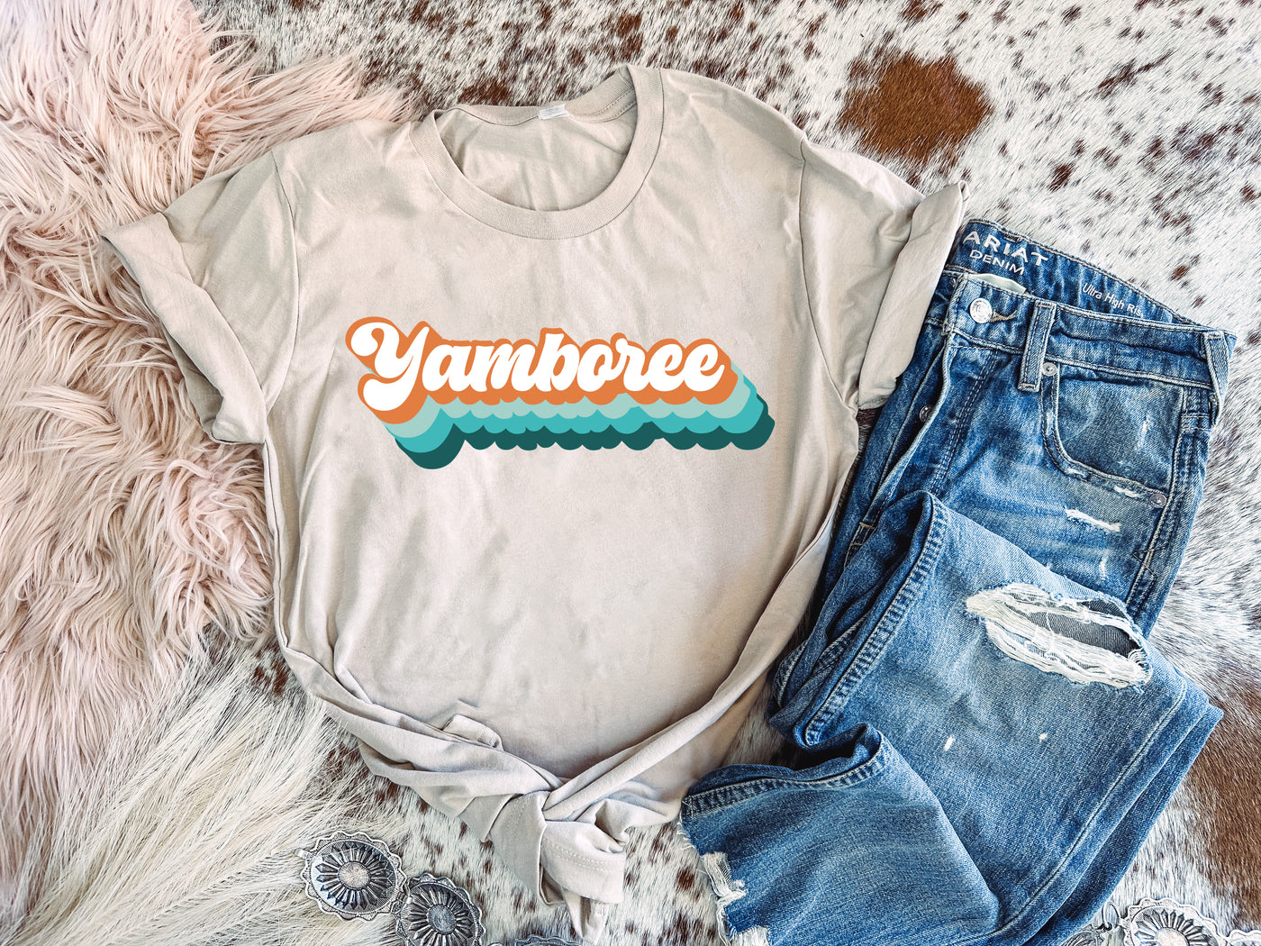 Retro Yamboree-110 GRAPHIC TEE-Adelyn Elaine's-Adelyn Elaine's Boutique, Women's Clothing Boutique in Gilmer, TX