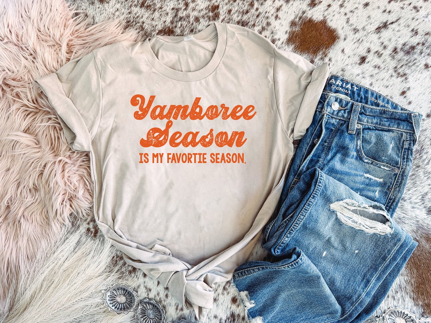 Yamboree Season-110 GRAPHIC TEE-Adelyn Elaine's-Adelyn Elaine's Boutique, Women's Clothing Boutique in Gilmer, TX