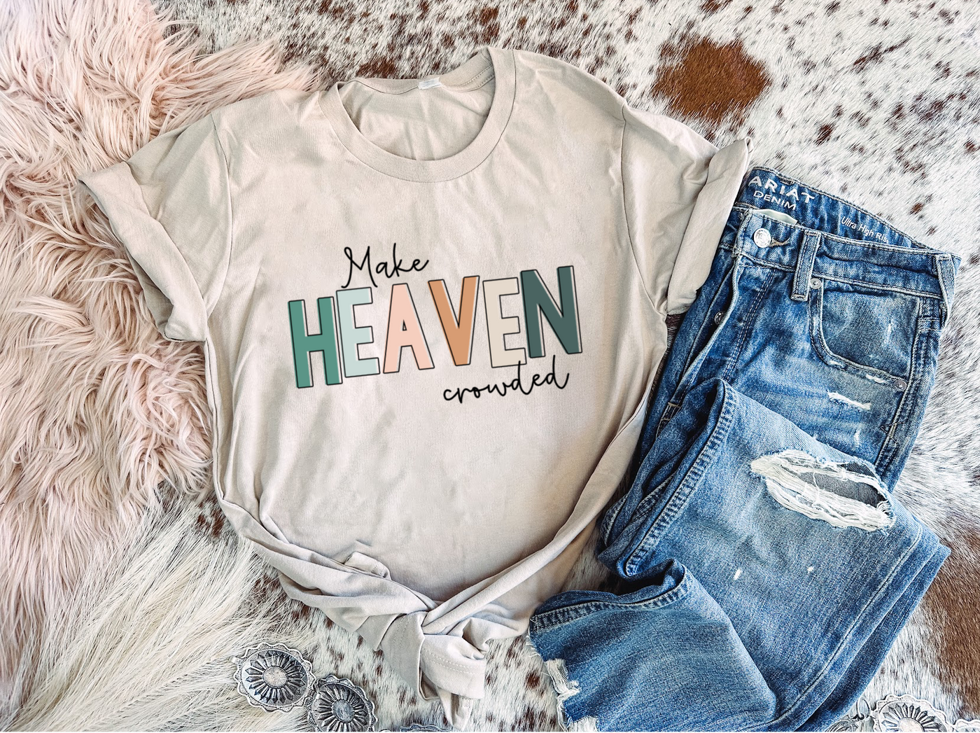 Make Heaven Crowded - Graphic Top-110 GRAPHIC TEE-Adelyn Elaine's-Adelyn Elaine's Boutique, Women's Clothing Boutique in Gilmer, TX