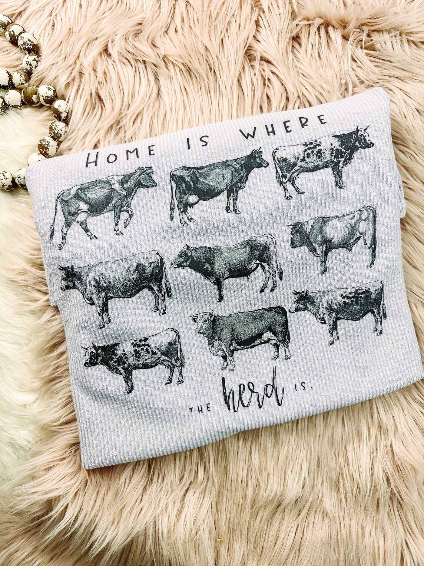 Where the Herd Is - Corded Sweater