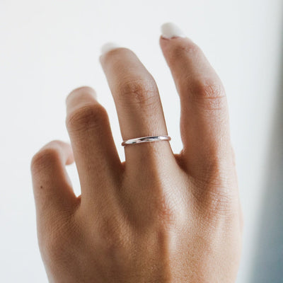 Simple Sterling Stacking Ring