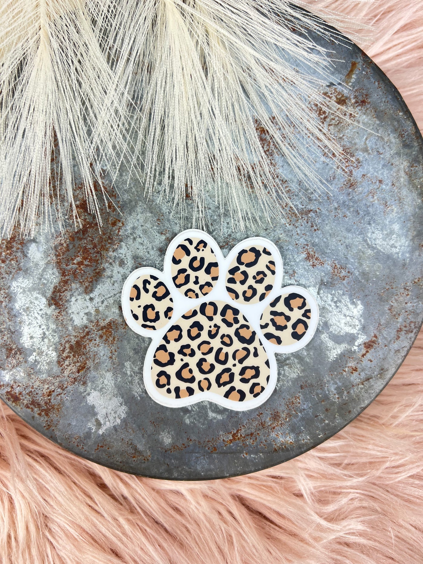 Leopard Paw - Sticker-402 MISC GIFTS-Adelyn Elaine's -Adelyn Elaine's Boutique, Women's Clothing Boutique in Gilmer, TX