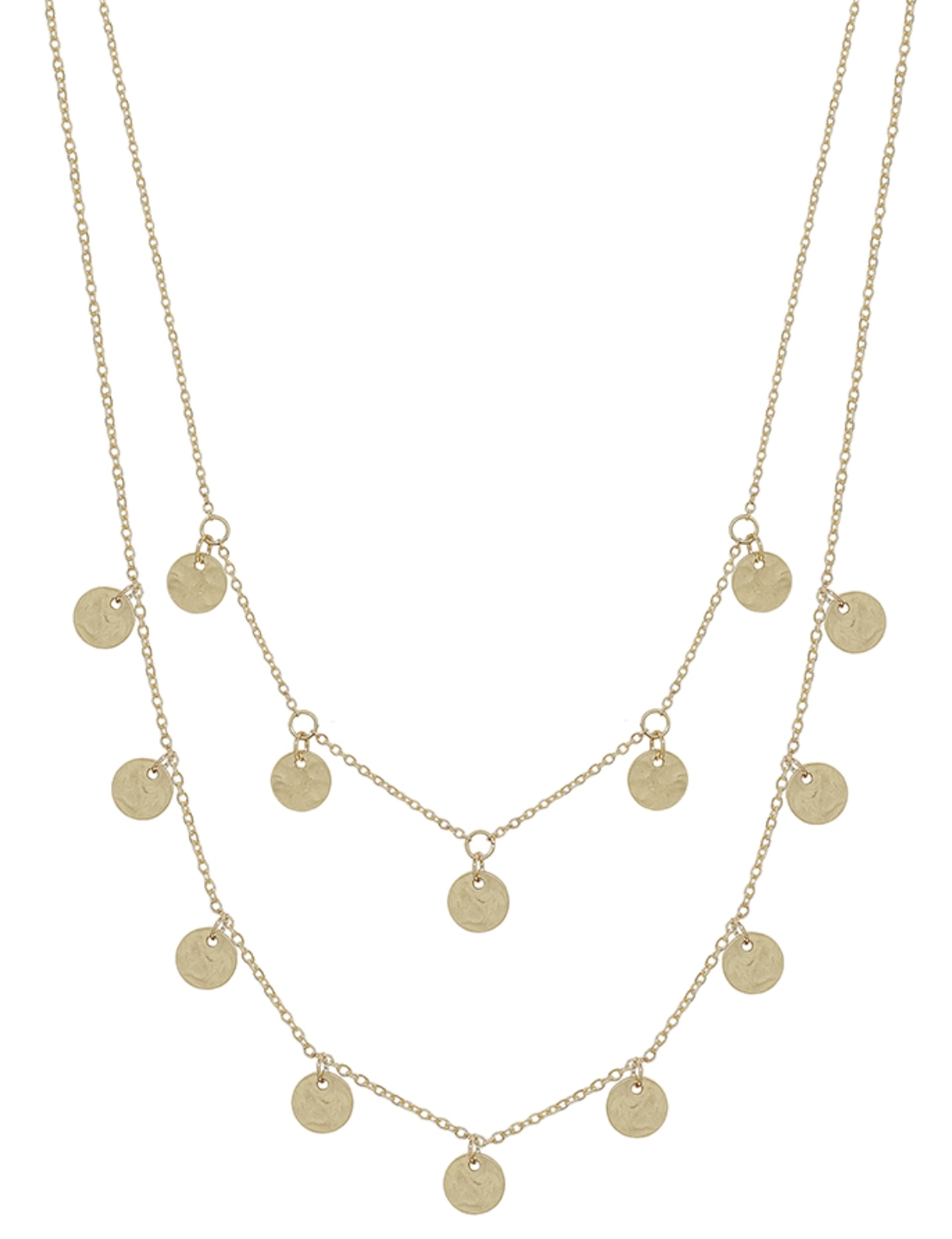 Gold Coin - Layer Necklace