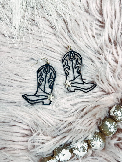 Cut Out Boot - Earrings