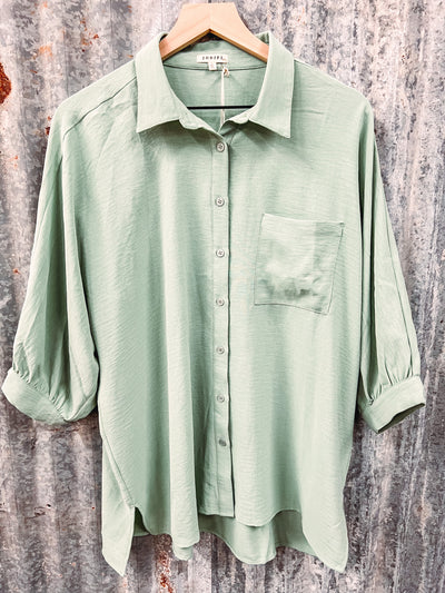 Mint Dolman Top - S left