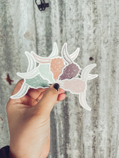 Terra Cotta Skull - Logo Skull Sticker