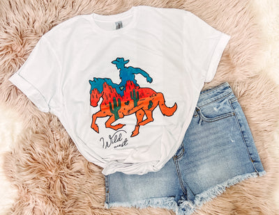 Desert Cowboy - Graphic Top-110 GRAPHIC TEE-Adelyn Elaine's-Adelyn Elaine's Boutique, Women's Clothing Boutique in Gilmer, TX
