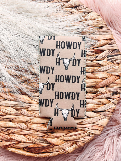 HOWDY - Can Cooler-402 MISC GIFTS-Adelyn Elaine's-Adelyn Elaine's Boutique, Women's Clothing Boutique in Gilmer, TX