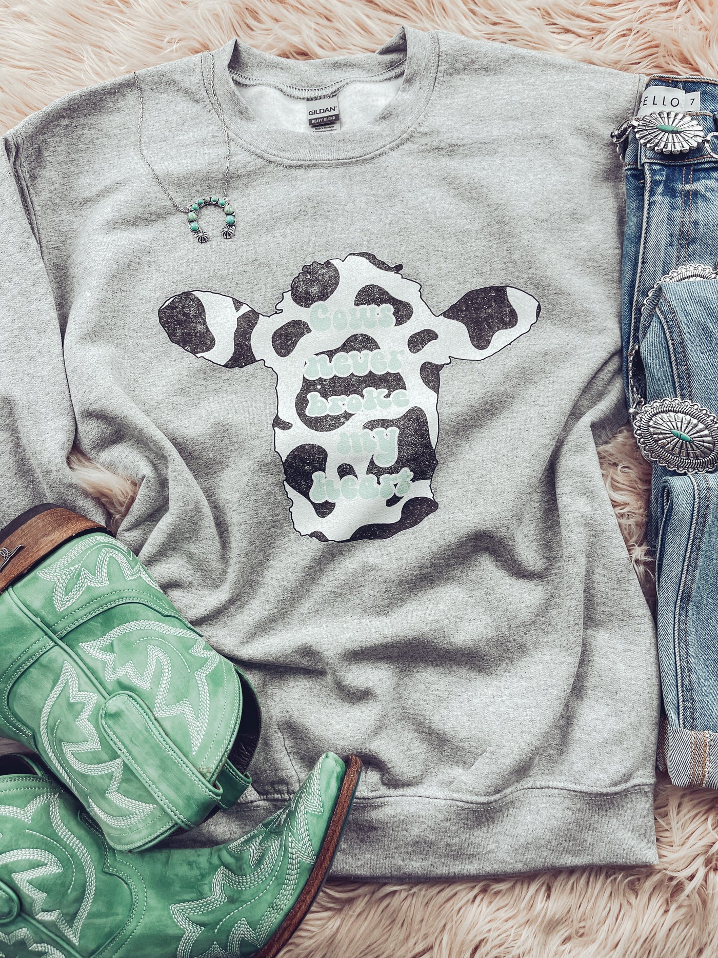 Cows Never Broke My Heart - Graphic Top