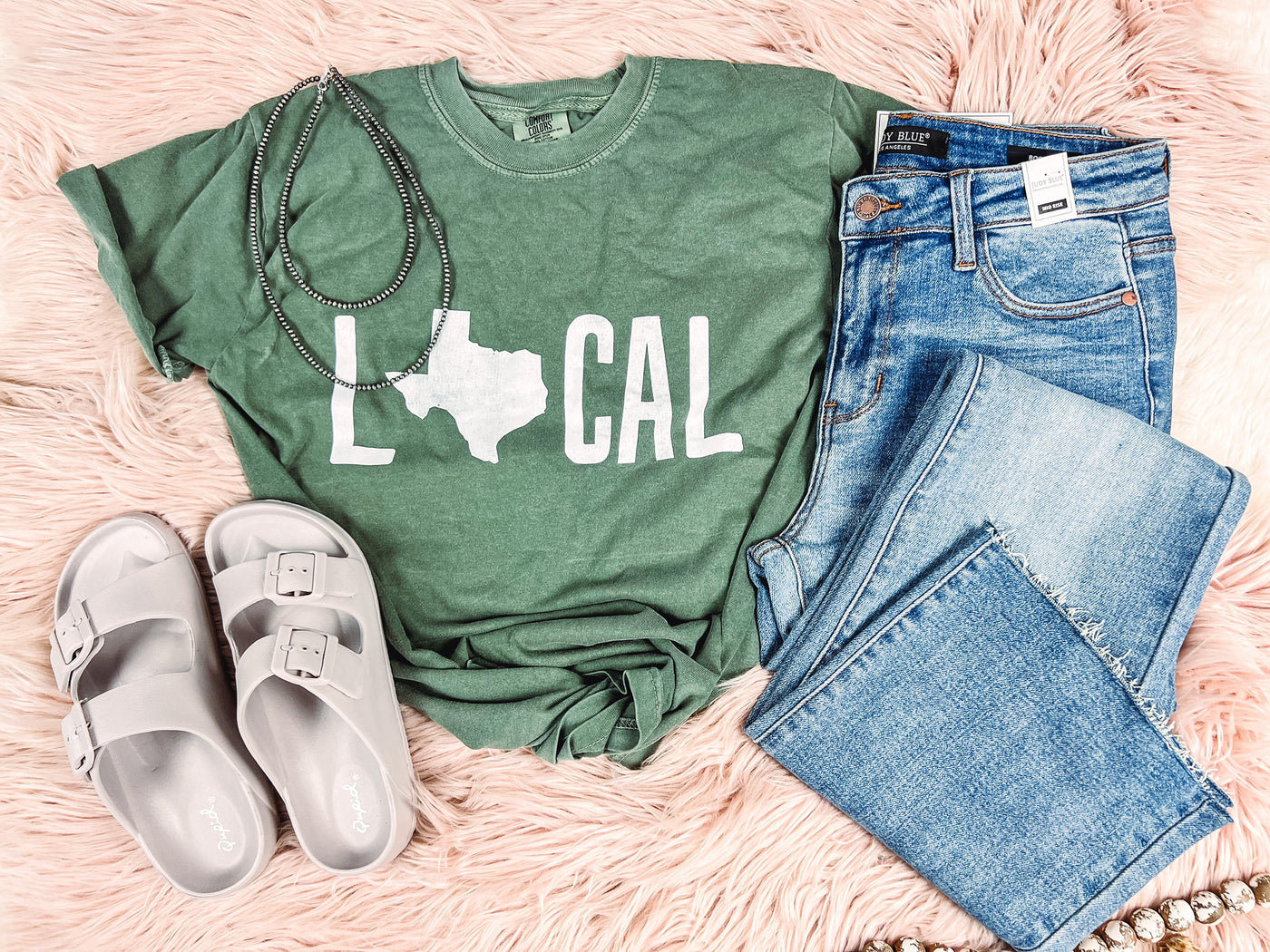 Military Green - Texas Local - Graphic Tee